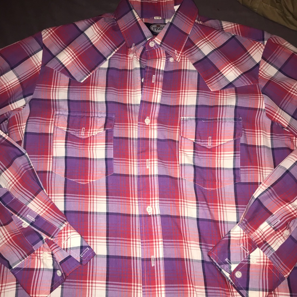 Plaid button down